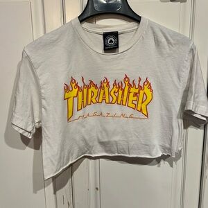 Thrasher brand crop top, size S. Gently used